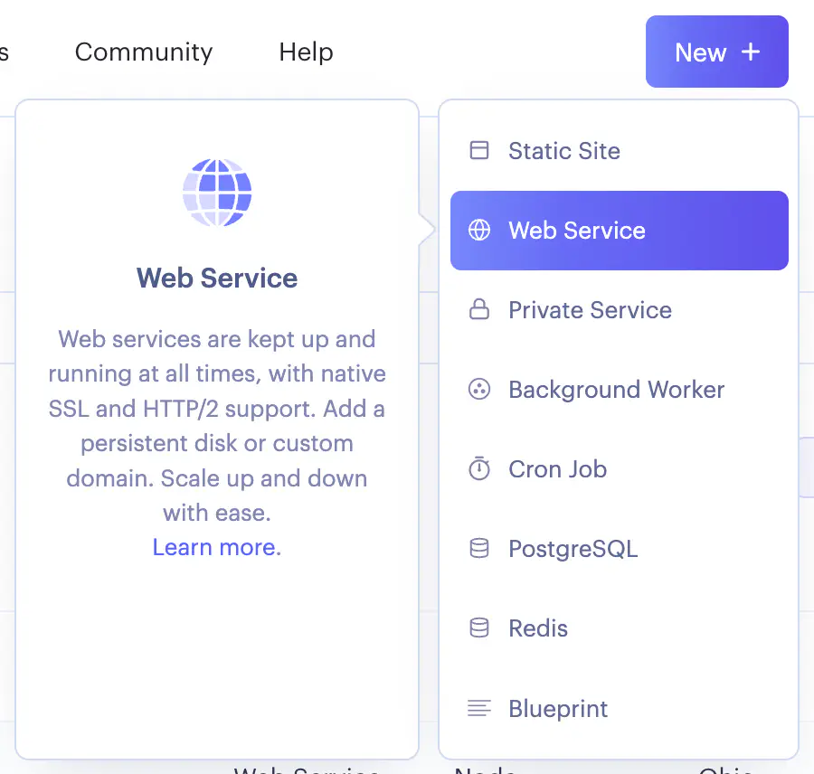 create web service